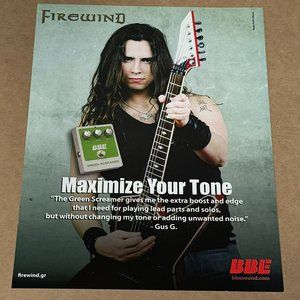 GUS G of OZZY & FIREWIND - BBE SOUND - Print Ad
